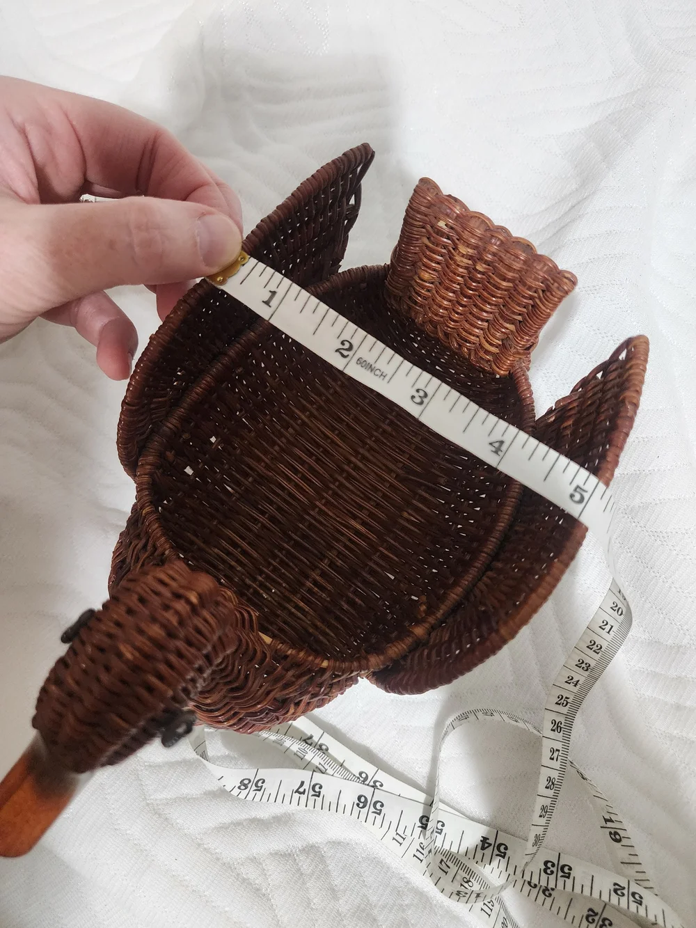 Woven Duck Basket - Brown Decorative Home Accent